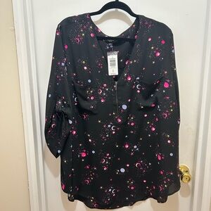 Black Starry Night Women's Top by Torrid